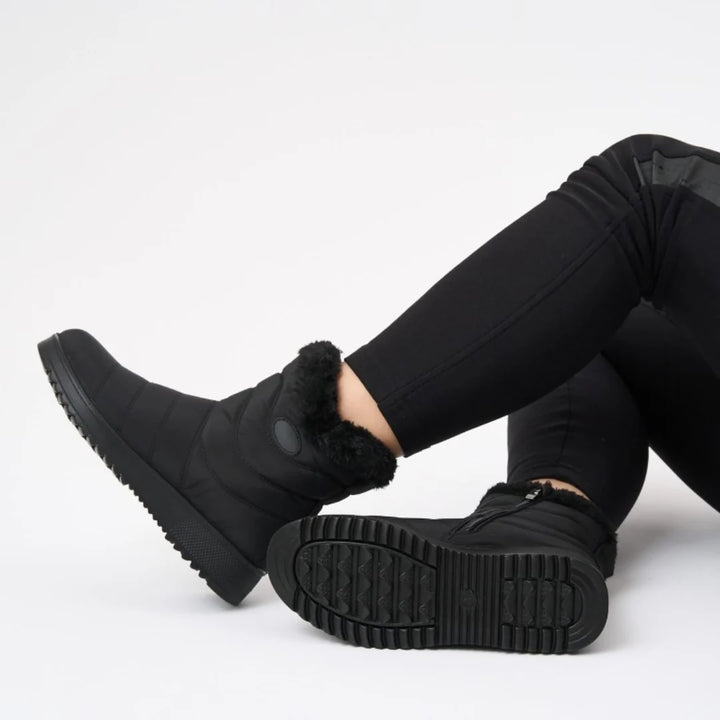 Céline | Dames Waterdichte Winterlaarzen Met Antislipzool En Rits