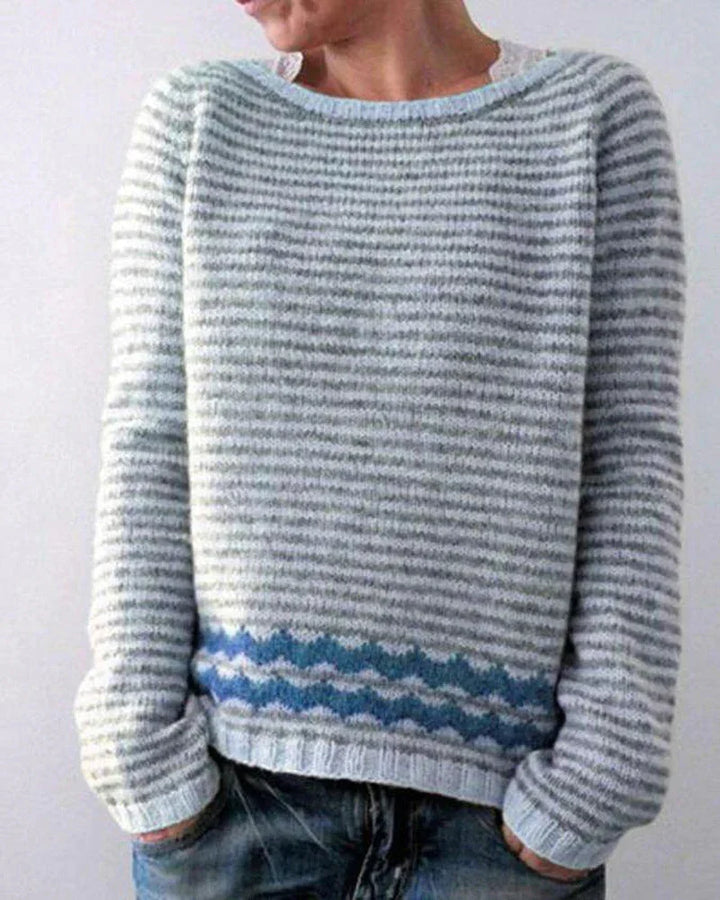Freya | Dames Gebreide Kersttrui Met Nordisch Patroon