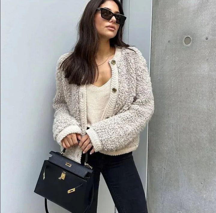 Juliette | Dames Zacht Teddy Vest Voor Koude Dagen