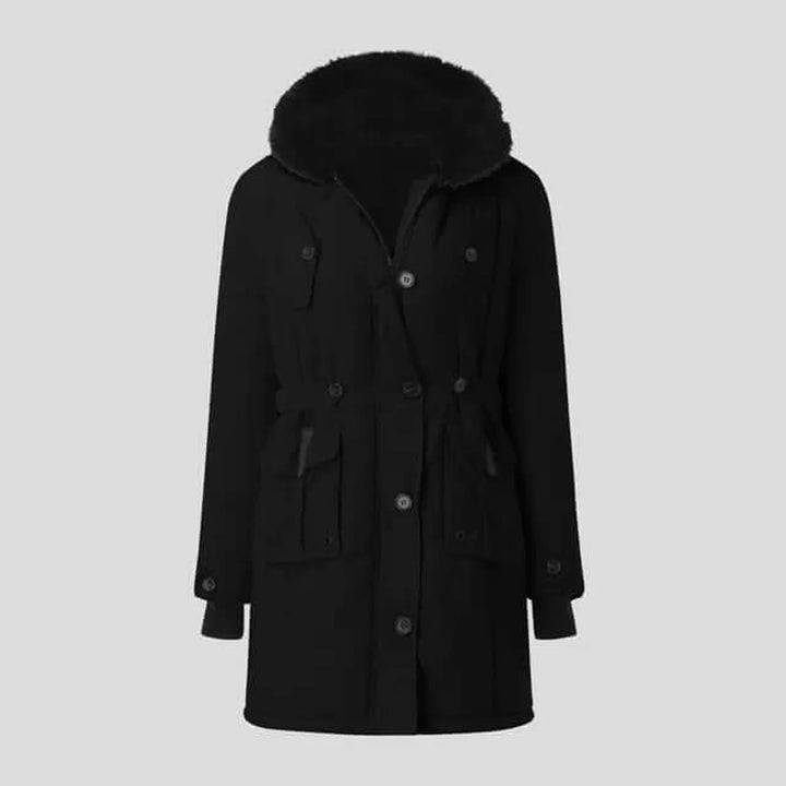 Maud | Dames Winterparka Met Capuchon En Dubbele Knoopsluiting