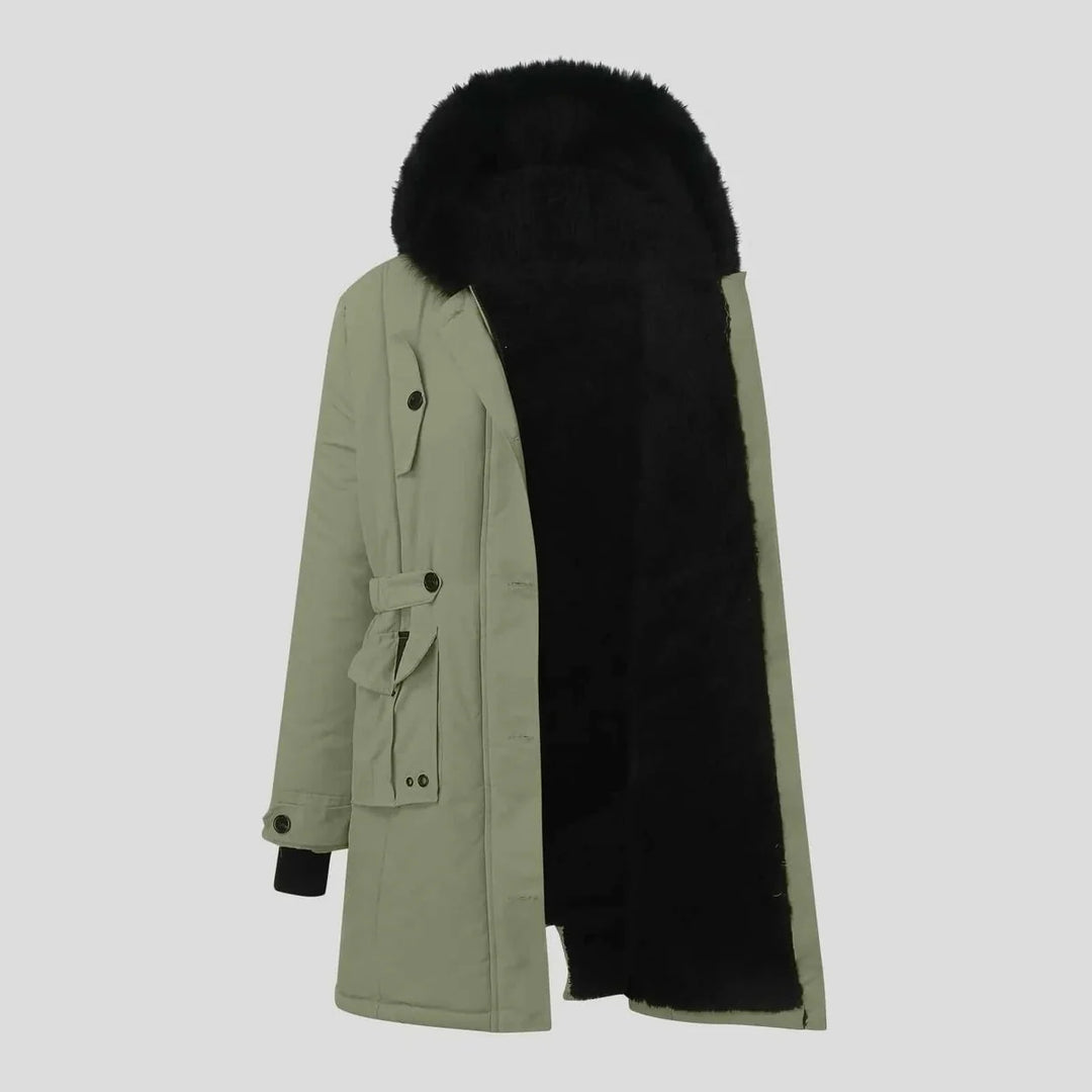 Maud | Dames Winterparka Met Capuchon En Dubbele Knoopsluiting