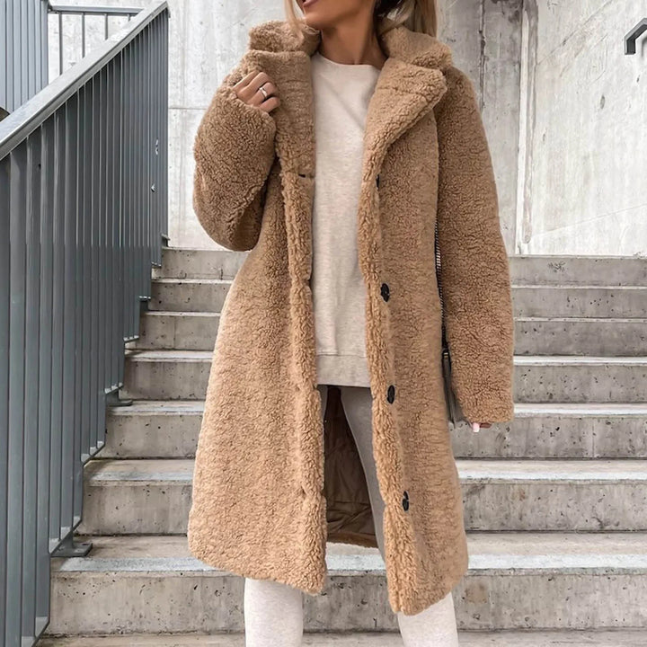 Saar | Dames Stijlvolle Lange Teddyjas