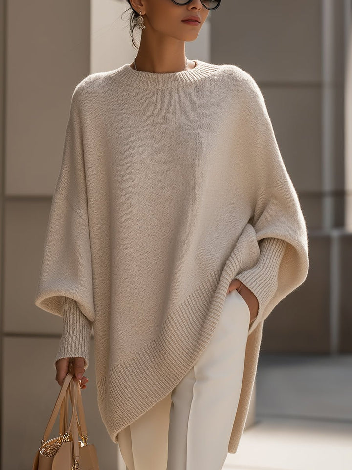 Saga | Dames Comfortabele Oversized Asymmetrische Trui