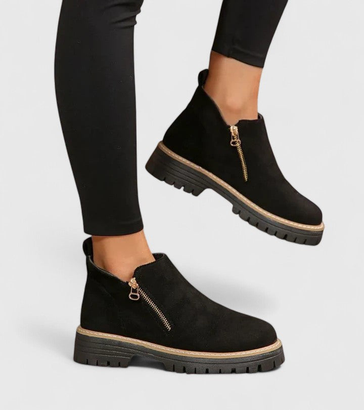 Saskia | Dames Comfortabele Laarzen Met Dikke Zool
